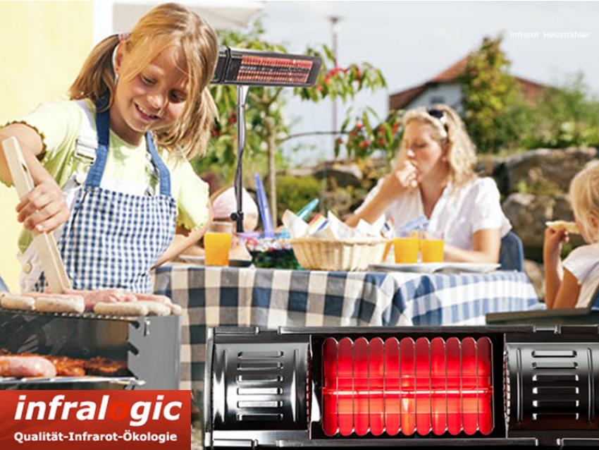 Infrarotstrahler 500 Watt Infralogic Heizmeister Professionell IP65